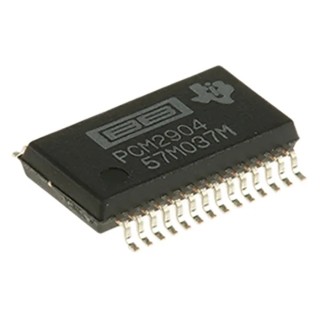 Texas Instruments Audio Codec IC 2-Channel USB Interface 16-bit Resolution 3.35-5.25V SSOP 28-Pin PCM2904DB