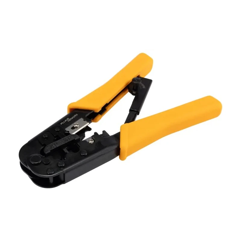 Fluke Networks Crimp Tool for RJ11, RJ12, RJ45 Connectors with Adjustable Ratchet 11212530