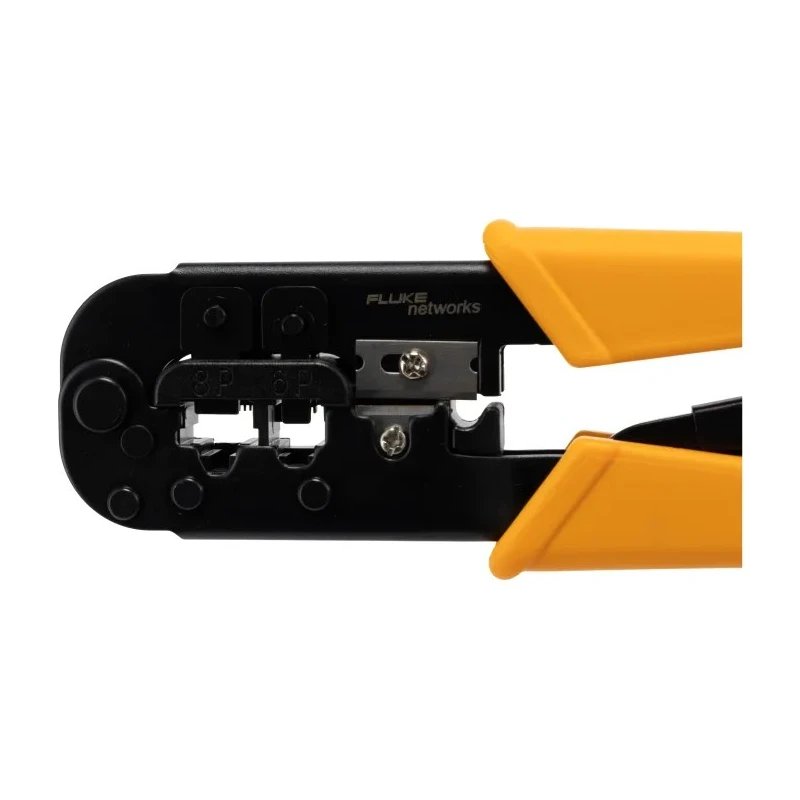 Fluke Networks Crimp Tool for RJ11, RJ12, RJ45 Connectors with Adjustable Ratchet 11212530