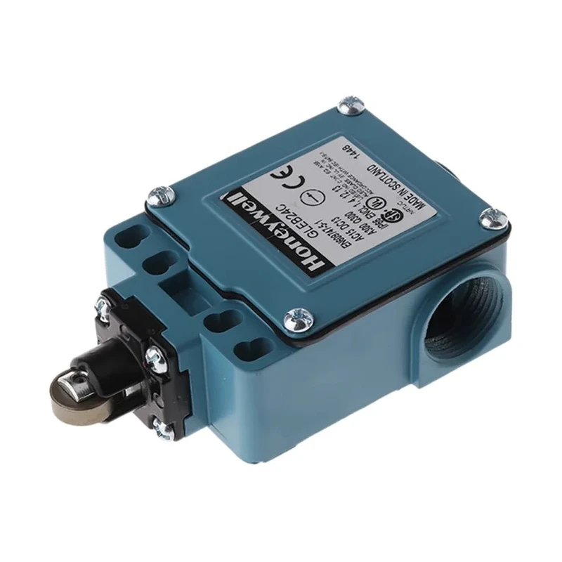 Honeywell Technologies GLE Series Roller Plunger Limit Switch 2 NO/2 NC IP66 Die Cast Zinc Housing 240V AC 6A 
