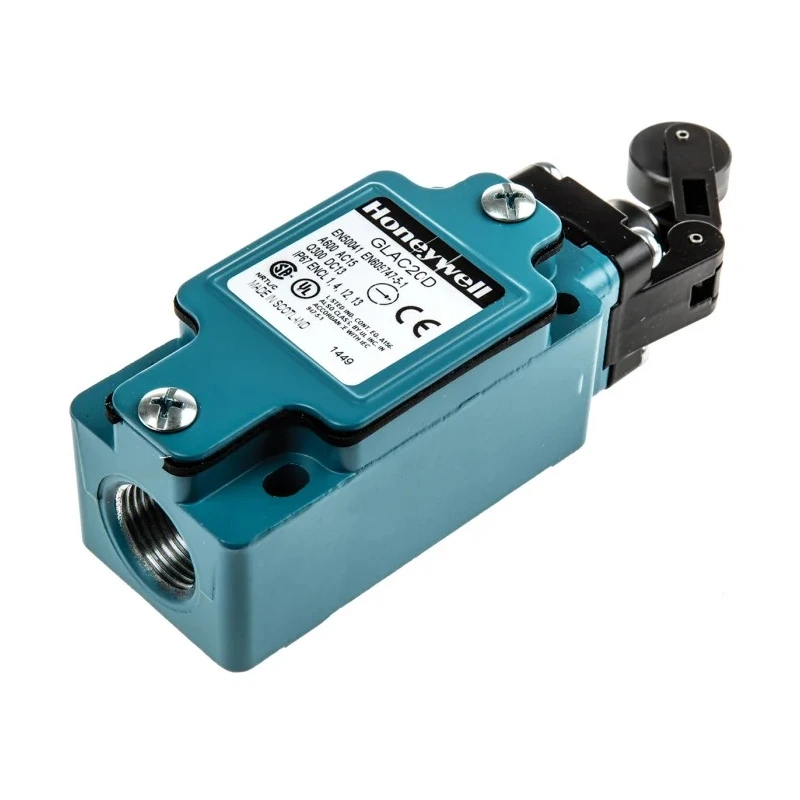 Honeywell Technologies GLA Series Roller Lever Limit Switch 2 NC/2 NO IP67 Die Cast Zinc Housing 600V AC 6A 