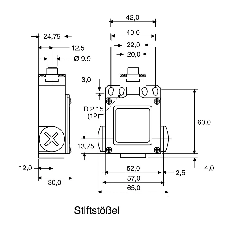 Honeywell Technologies GLE Series Plunger Limit Switch 2 NO/2 NC IP67 Die Cast Zinc Epoxy Coated Housing 240V AC 6A 