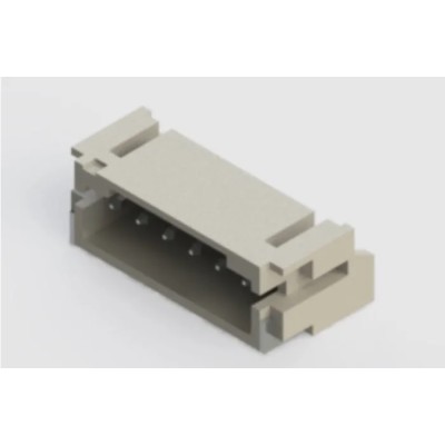 EDAC 140 Series Right Angle Surface PCB Header 6 Contacts 2 mm Pitch 1 Row Shrouded 140-506-417-060