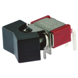 TE Connectivity SPDT On-On On-(On) Rocker Switch PCB, Thermoplastic Housing, Black Rectangular Actuator, IP67 1571986-8