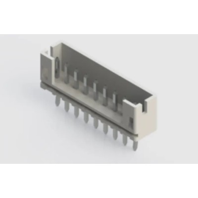 EDAC 140 Series Vertical Through Hole PCB Header 9 Contacts 2 mm Pitch 1 Row Shrouded 140-509-415-001