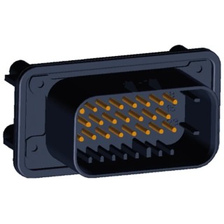 TE Connectivity Ampseal Automotive Connector Male Black Panel Mount 23 Way Solder Termination 1-776228-1