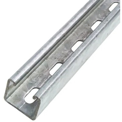 Unistrut 41 x 41 mm Galvanised Steel Strut Slotted Channel, 3 m Long P1000Tx3m