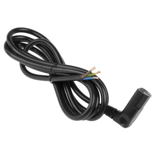 RS PRO IEC C13 to Unterminated Power Cord 2 m Black PVC 250V 10A 744-0938