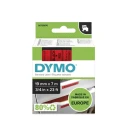 Dymo Black on Red Label Printer Tape, 7 m Length, 19 mm Width S0720870
