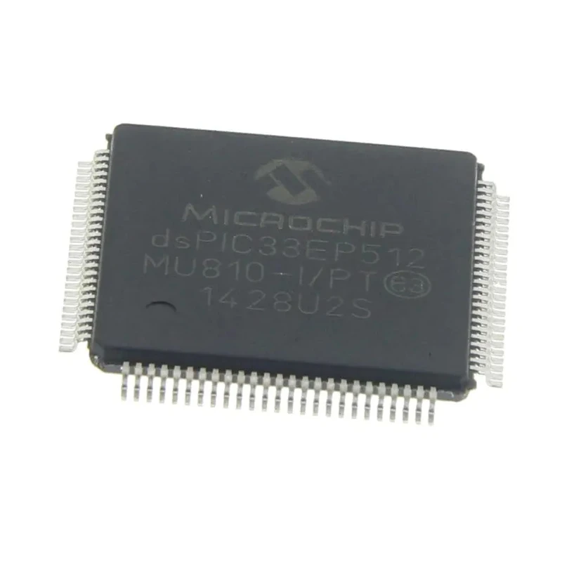 Microchip 16 bit dsPIC33EP512MU810-I/PT Microcontroller, 60 MIPS, 536kB FLASH, 100-Pin TQFP dsPIC33EP512MU810-I/PT