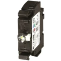 Eaton RMQ Titan M22 Series Contact & Light Block, Green LED Illumination, 1 CO, 15mA Current Rating 115974 M22-SWD-K11LED-G