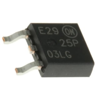 onsemi P-Channel Power MOSFET 30 V 25 A Enhancement Mode 3-Pin Surface Mount TO-252 NTD25P03L
