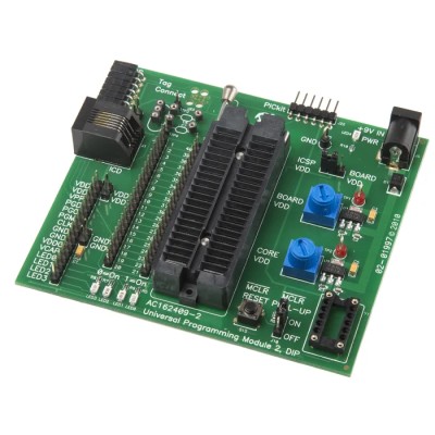 Microchip Chip Programming Adapter Universal Programming Module 2 for MPLAB REAL ICE, MPLAB ICD and PICkit 3 AC162049-2