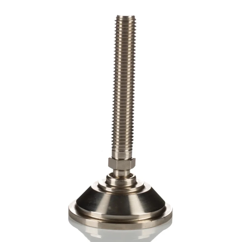 Nu-Tech Engineering M12 55 mm Diameter Adjustable Foot Nickel Plated Steel 450 kg Static Load Capacity 10 ° Tilt A070/001