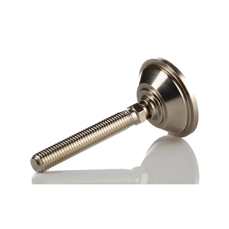 Nu-Tech Engineering M12 55 mm Diameter Adjustable Foot Nickel Plated Steel 450 kg Static Load Capacity 10 ° Tilt A070/001