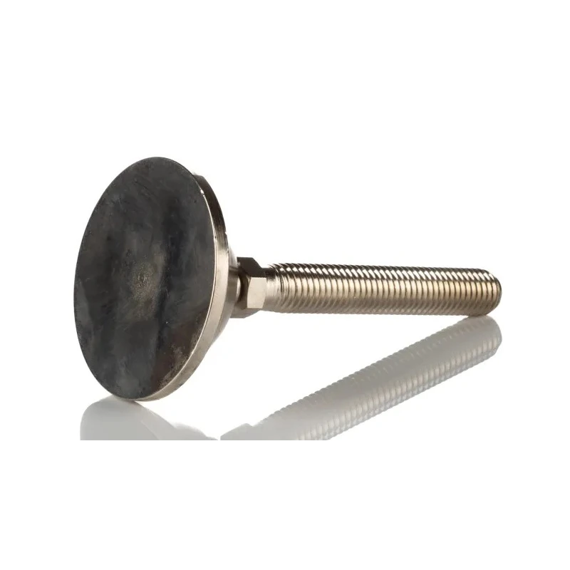 Nu-Tech Engineering M12 55 mm Diameter Adjustable Foot Nickel Plated Steel 450 kg Static Load Capacity 10 ° Tilt A070/001