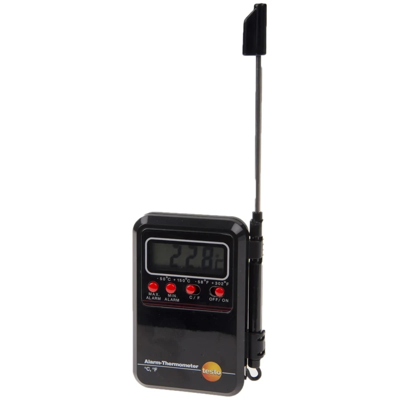 Testo Penetration Probe Mini Alarm Digital Thermometer 1 Input, 150 °C Max, ±2 °C Accuracy 0900 0530