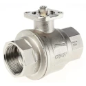 RS PRO Brass Threaded Ball Valve 1-1/2 in, Brass Body, 40 bar, 170°C Operating Temperature 812-5245