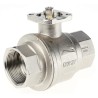 RS PRO Brass Threaded Ball Valve 1-1/2 in, Brass Body, 40 bar, 170°C Operating Temperature 812-5245