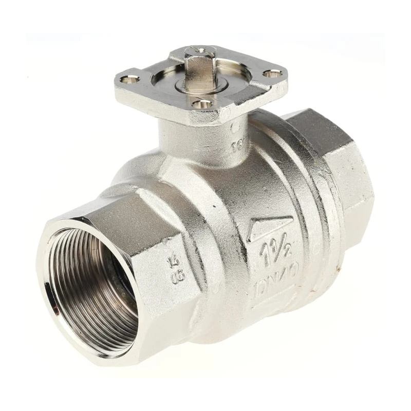 RS PRO Brass Threaded Ball Valve 1-1/2 in, Brass Body, 40 bar, 170°C Operating Temperature 812-5245