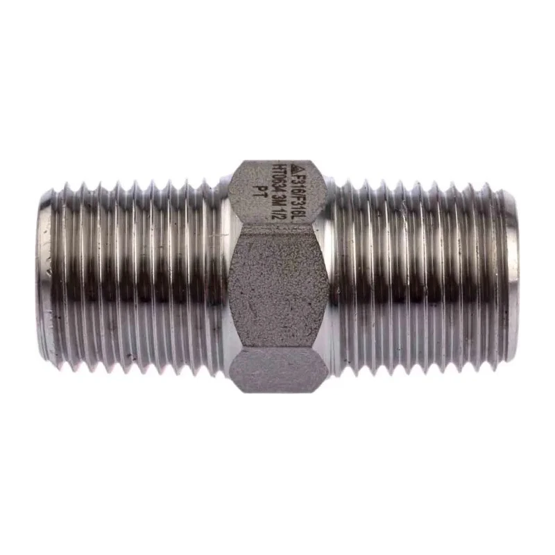 RS PRO Stainless Steel Pipe Fitting Straight Hexagon Nipple Male 1/2 in x Male 1/2 in 826-7052