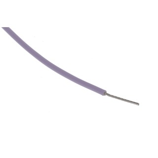 RS PRO Purple 0.12 mm² Hook Up Wire, 26 AWG, 7 x 0.15 mm Core Strands, 100 m Length, Polytetrafluoroethylene 841-7201
