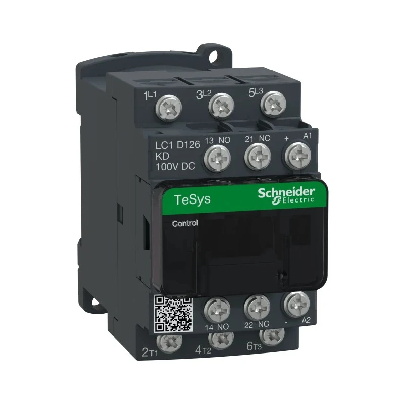 Schneider Electric Motor Control Contactor 3-Pole, 25 A, 7.5 kW, 110V AC Coil LC1D
