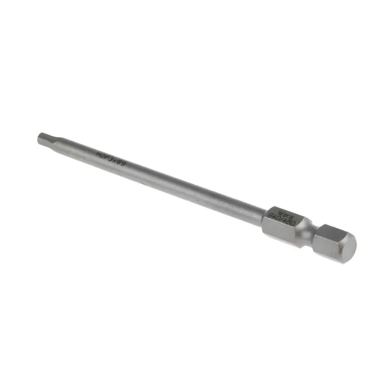 Wera Hex Screwdriver Bit 3 mm Size, 0.25 mm Hex Drive, 89 mm Overall Length 05059642001