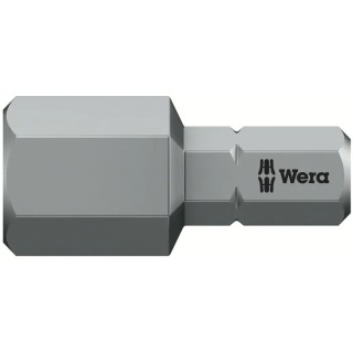 Wera Hex-Plus Screwdriver Bit 10 mm Tip, 0.25 mm Hex Drive, 25 mm Overall Length 05056340001
