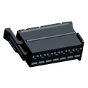 TE Connectivity Junior Power Timer Automotive Connector Female Black Plug-in 14 Way Crimp Termination 929504-5