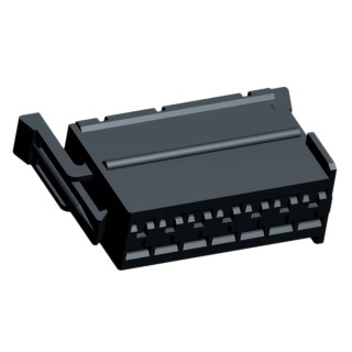 TE Connectivity Junior Power Timer Automotive Connector Female Black Plug-in 14 Way Crimp Termination 929504-5