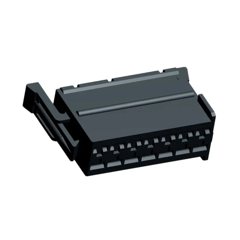 TE Connectivity Junior Power Timer Automotive Connector Female Black Plug-in 14 Way Crimp Termination 929504-5