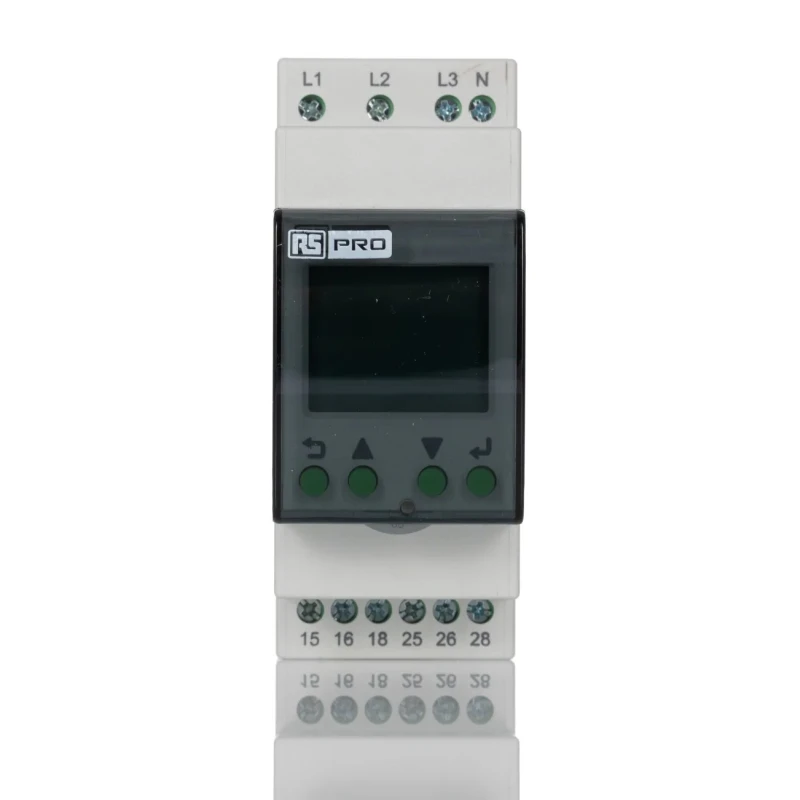 RS PRO Monitoring Relay 3 Phase DPDT DIN Rail Mount, Undervoltage Monitoring, 0V AC, 3A Contact Current, IP20/IP40 223-7789