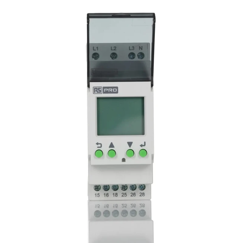 RS PRO Monitoring Relay 3 Phase DPDT DIN Rail Mount, Undervoltage Monitoring, 0V AC, 3A Contact Current, IP20/IP40 223-7789