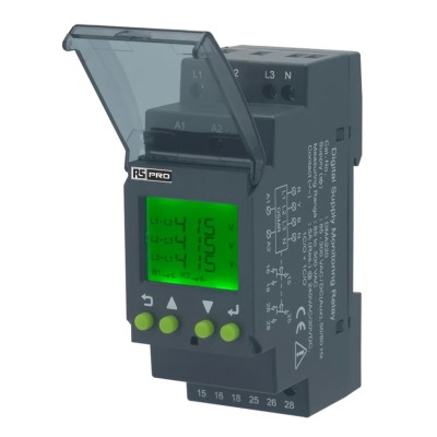 RS PRO 3 Phase Undervoltage Monitoring Relay DPDT DIN Rail Mount 223-7790