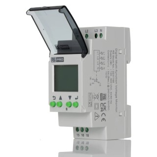 RS PRO 3 Phase Undervoltage Monitoring Relay, SPDT Contact, DIN Rail Mounting 223-7788
