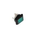 EAO Green Momentary Push Button Head Plastic Flat Square 16 mm Cutout IP67 92-443.500
