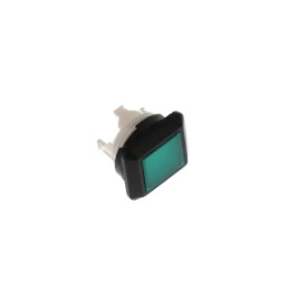 EAO Green Momentary Push Button Head Plastic Flat Square 16 mm Cutout IP67 92-443.500