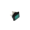 EAO Green Momentary Push Button Head Plastic Flat Square 16 mm Cutout IP67 92-443.500