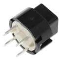 C & K Black Tactile Switch SPST 100mA 32 V DC Pin Mount Momentary D6C90 F1 LFS