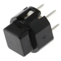 C & K Black Tactile Switch SPST 100mA 32 V DC Pin Mount Momentary D6C90 F1 LFS