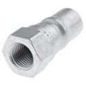Parker Steel Hydraulic Quick Connect Coupling Female G 1/8 in, 35 Mpa H1-63-BSPP