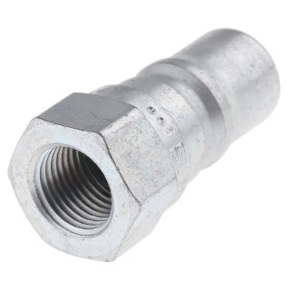 Parker Steel Hydraulic Quick Connect Coupling Female G 1/8 in, 35 Mpa H1-63-BSPP