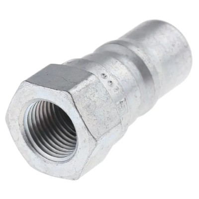 Parker Steel Hydraulic Quick Connect Coupling Female G 1/8 in, 35 Mpa H1-63-BSPP