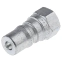 Parker Steel Hydraulic Quick Connect Coupling Female G 1/8 in, 35 Mpa H1-63-BSPP