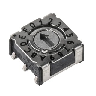 Hartmann Rotary Coded DIP Switch Surface Mount with SMJ Horizontal Mounting P36SMJ103