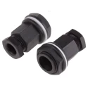 RS PRO Black Plastic Cable Gland M20 Thread, 7 mm to 10.5 mm Cable Diameter, IP55, Low Smoke and Fume 127-619