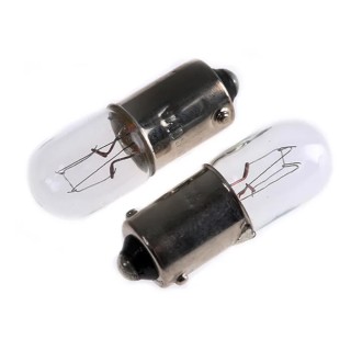 RS PRO BA9S Clear Indicator Light, 28V, 80mA, 7500 Hours Lifespan BA9S