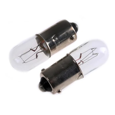 RS PRO BA9S Clear Indicator Light, 28V, 80mA, 7500 Hours Lifespan BA9S