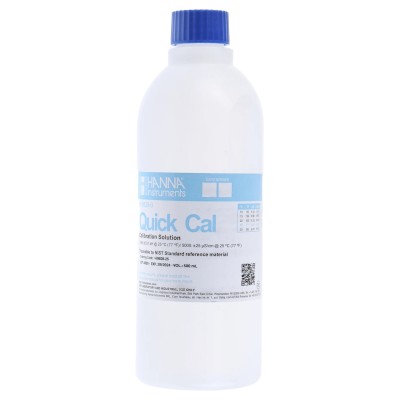 Hanna Instruments Buffer Solution, 500 ml, 5 mS/cm Conductivity, 6.86 pH Bottle HI-9828-25